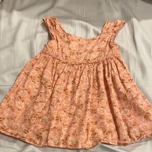 ✨5 for $15✨ 18-24 month  girls Floral Pink Dress with Ruffled Sleeves